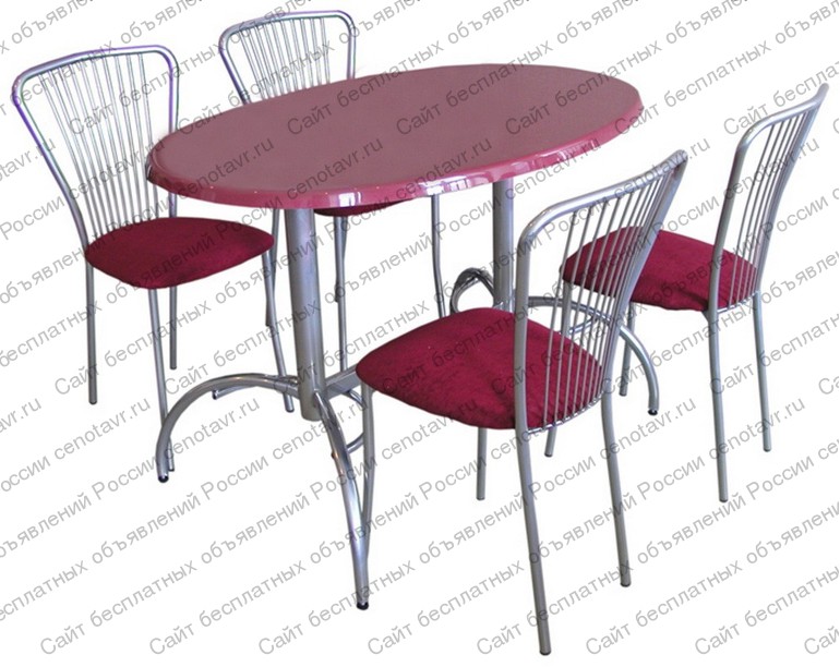 Фото: Столы и стулья на металлокаркасе для ресторанов.