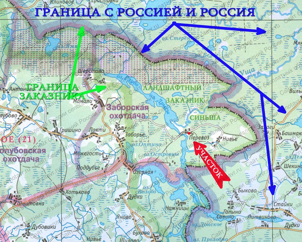 Спутниковая карта россонского района витебской области