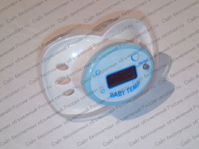 Фото: Соска-пустышка-термометр цифровой ЖК