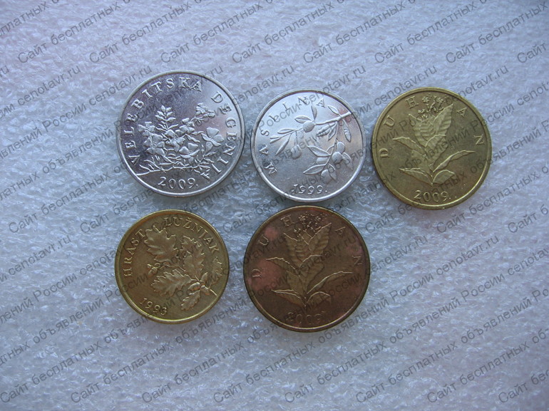 Фото: Монеты Хорватии и других стран